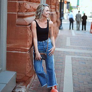 Current Air Boot Cut Fringe Jeans